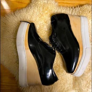 Jeffrey Campbell Black Patent Leather Oxfords